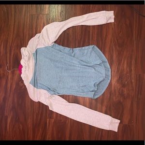 Blue and beige sweater